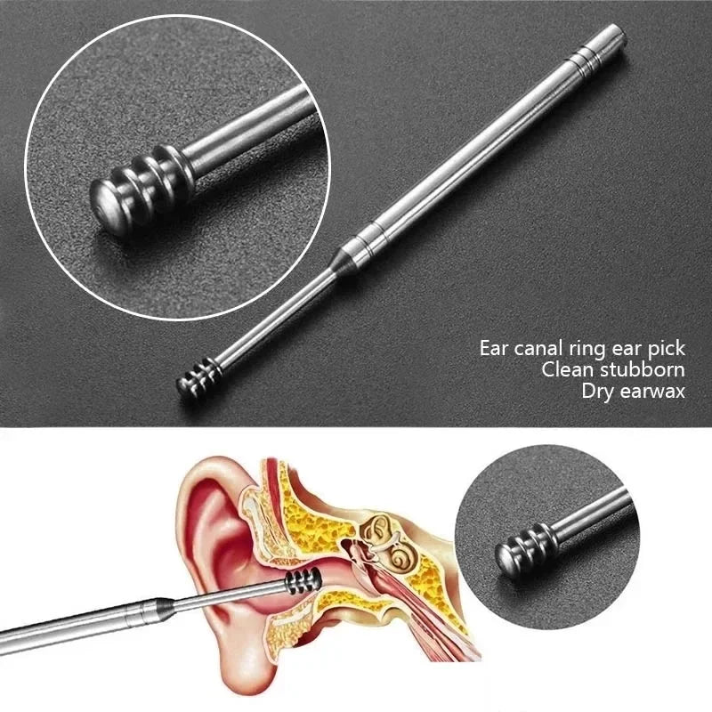 Ear Wax Pickers Stainless Steel Earpick Wax Remover Tools