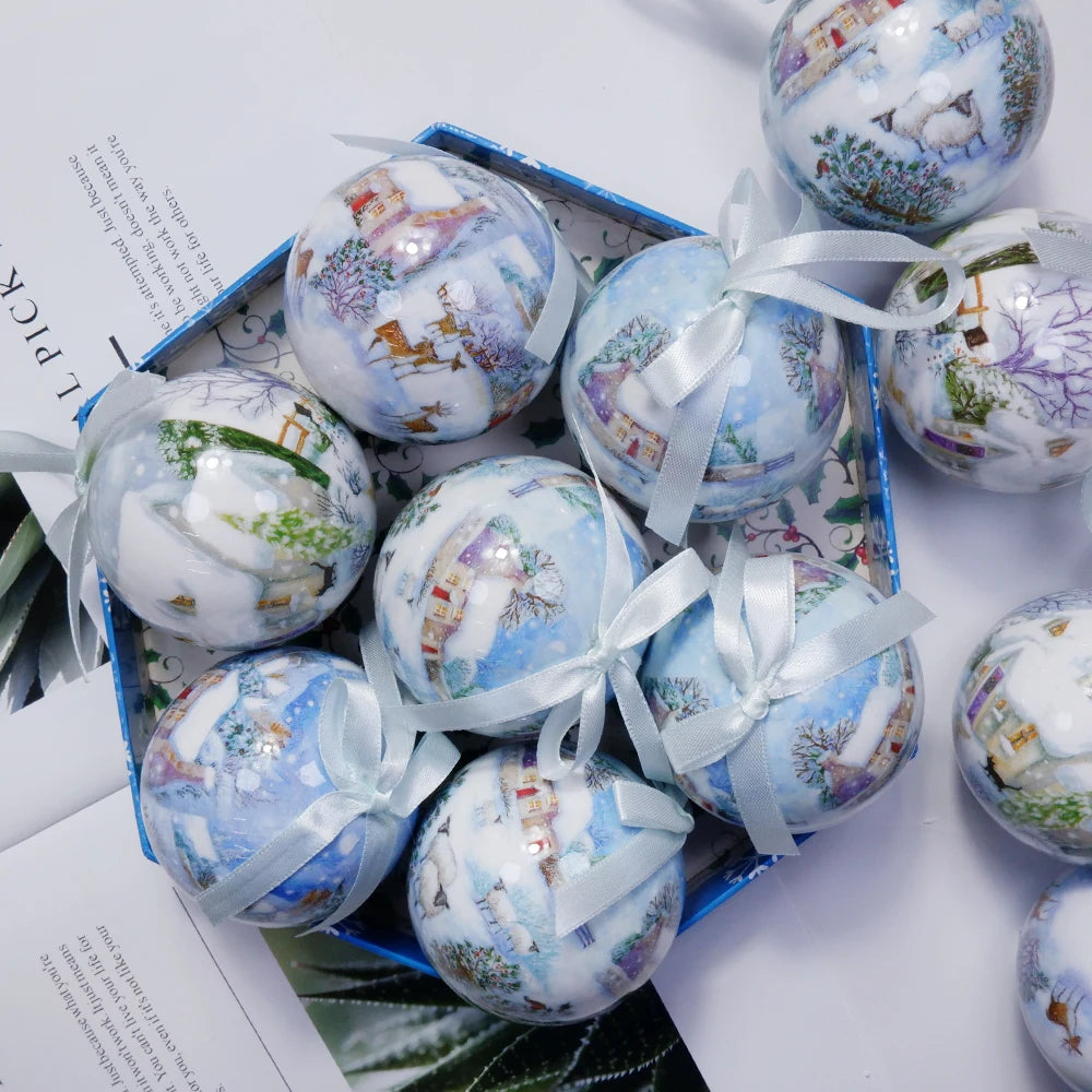 Bolas de Navidad, colgantes de Navidad, adornos para árbol, bolas multicolores, juego de decoraciones para fiestas en el hogar, Navidad, bolas de decoración navideña