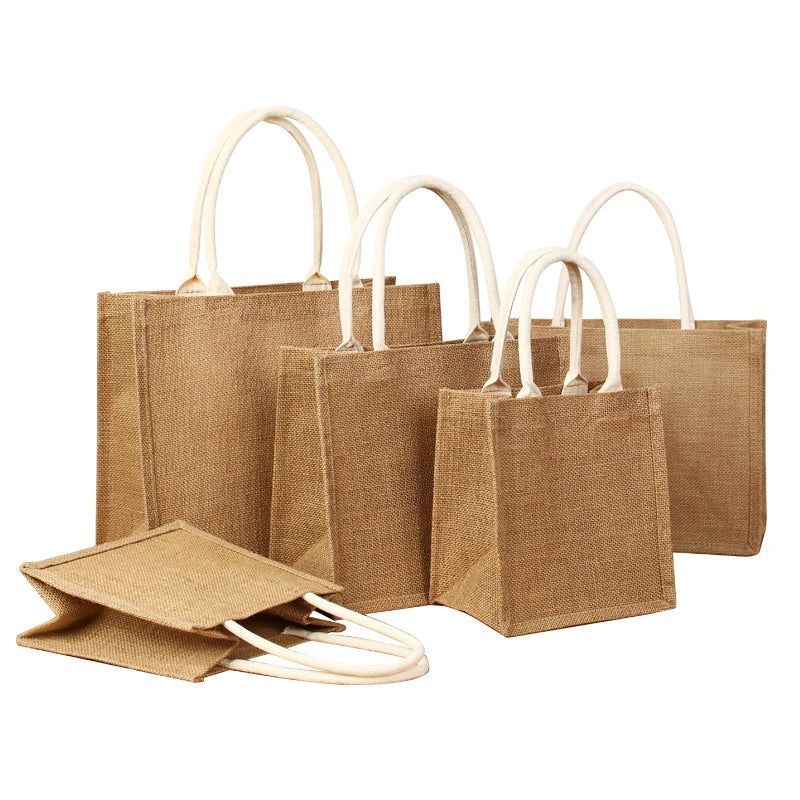 Bolso de lino Bolso de lona de algodón y lino ecológico.