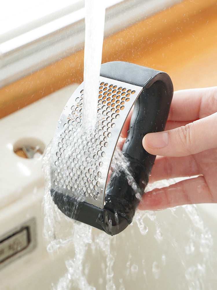 Stainless Steel Garlic Press Crusher.