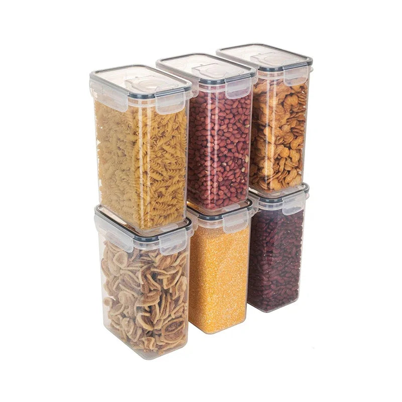 Airtight Cereal Storage Container  Food Storage Box Plastic Transparent Sealed