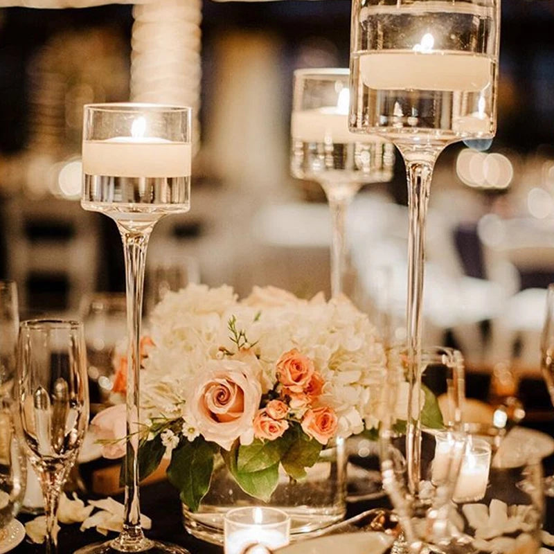 Tragbarer Kerzenhalter aus Glas für Bar, Tasse, Teelicht