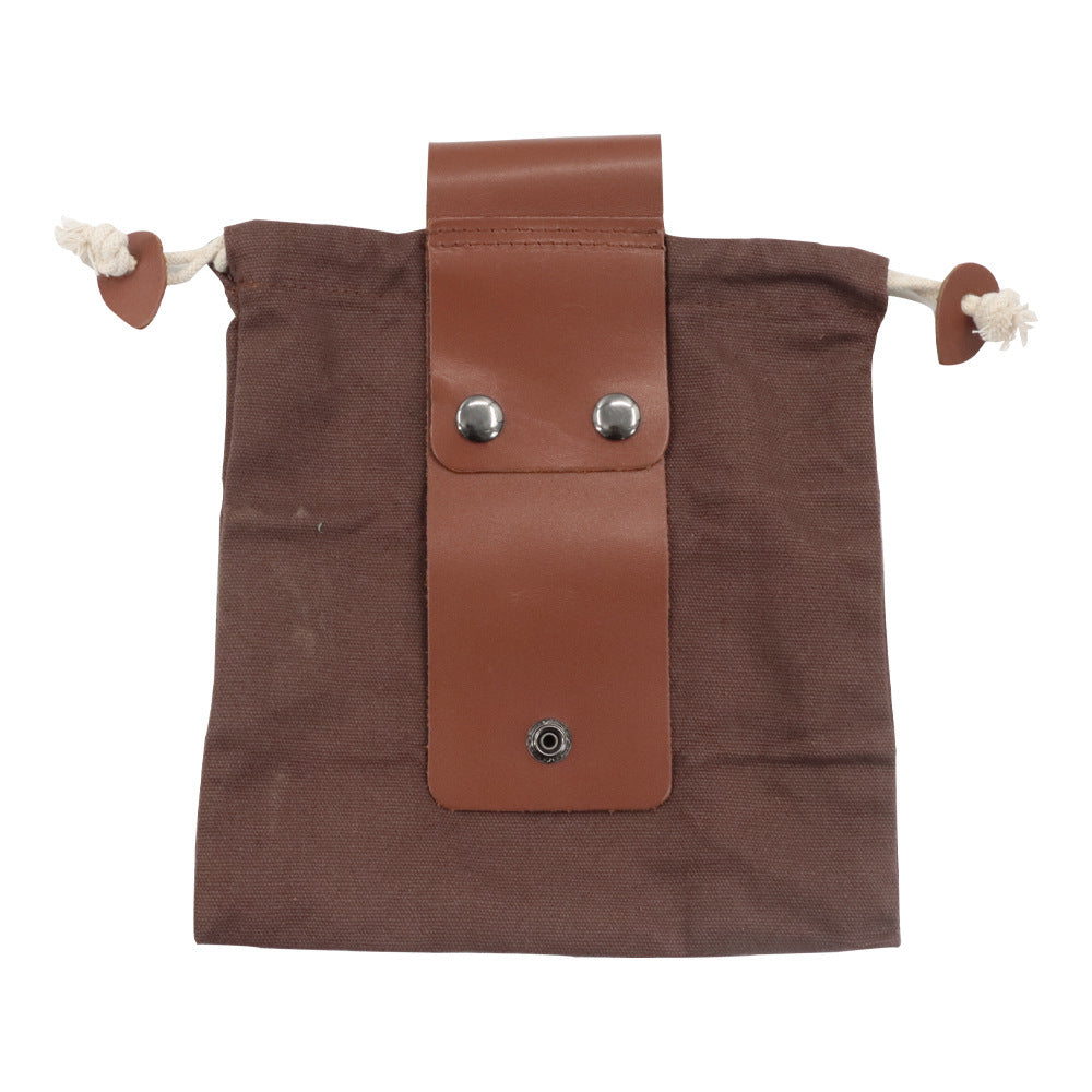 Leather Canvas Pouch Bag Camping or Hunting