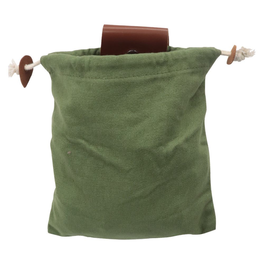Leather Canvas Pouch Bag Camping or Hunting