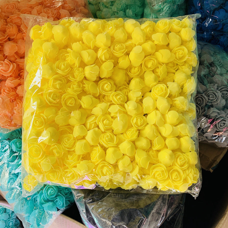 Diametro 3 cm Schiuma Rosa Fiori Artificiali 500 Pezzi