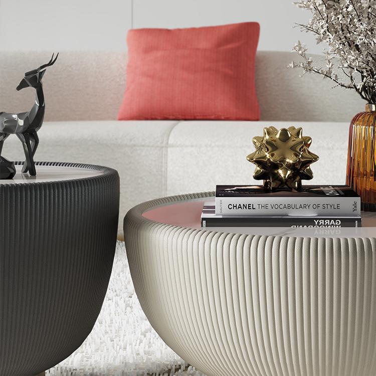 Table Modern Simple Light Luxury Round Tea  Small House