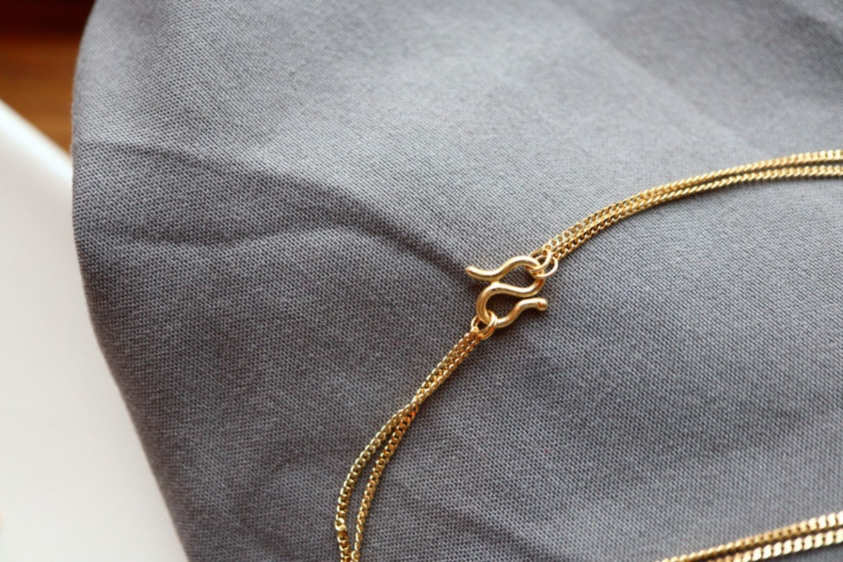 Collana con ciondolo in madreperla bianca naturale artigianale italiana