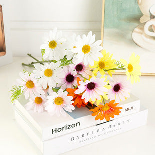 Fiore artificiale di seta, simulazione di rosa, diamante europeo