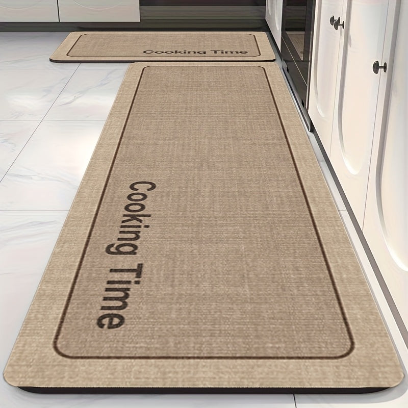 Vintage Style Earth Mat - Ultra Absorbent, Non-Slip Safety Mat for Bathroom, Kitchen, Prevents Slipping.