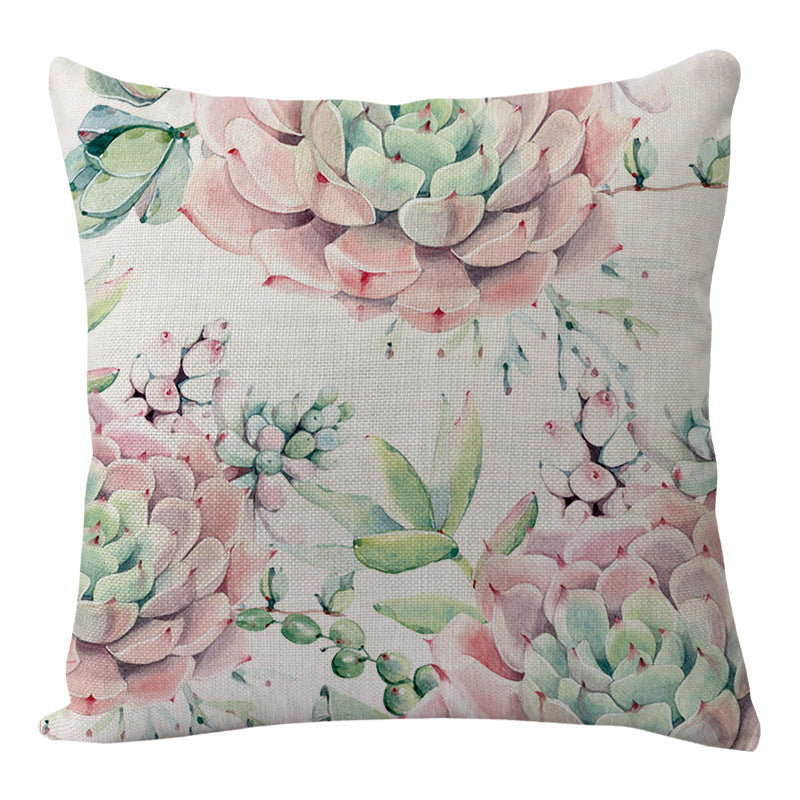 Luxurious comfort cushion, with floral design