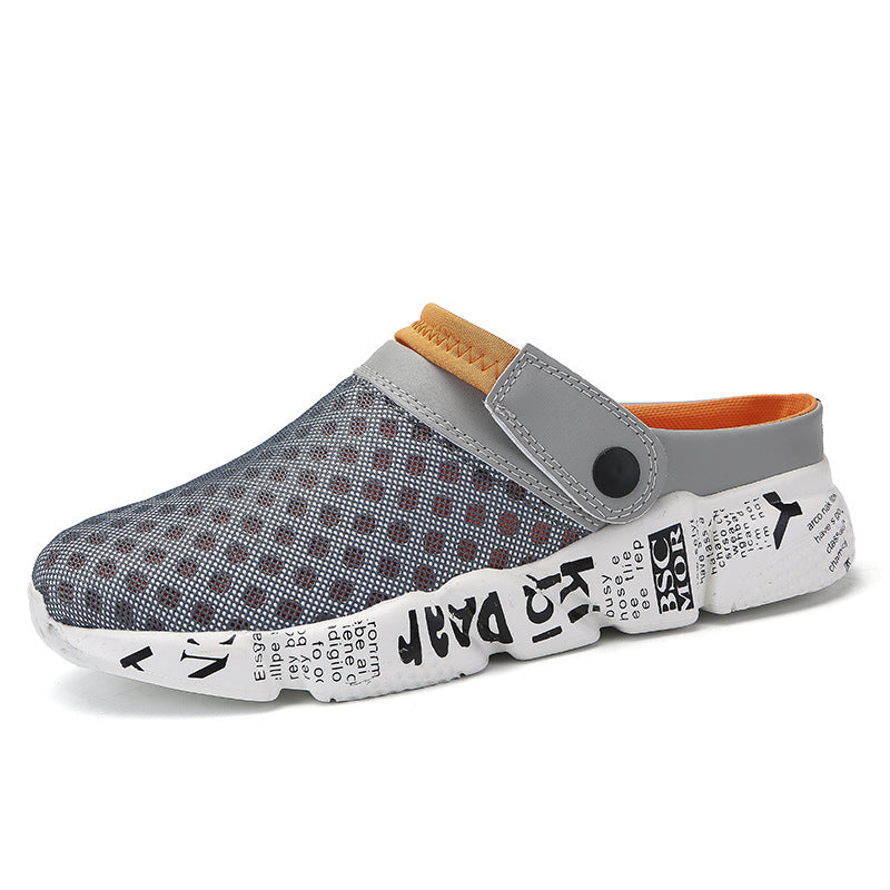 Shoes Men's Half Slippers Flip-flops Hole Shoes Summer Beach