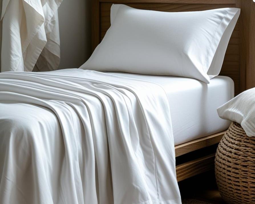 Completo Letto Tinta Unita Cotone Percalle 200 Fili linea ARIA- Singolo