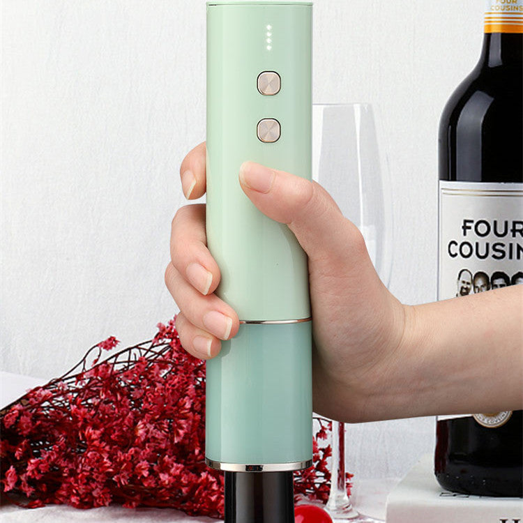 Abridor de botellas eléctrico de vino de acero inoxidable creativo recargable