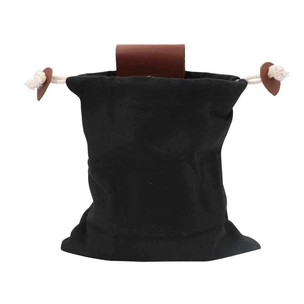 Leather Canvas Pouch Bag Camping or Hunting