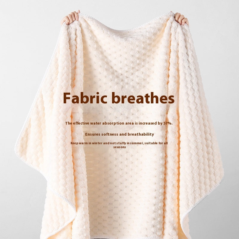 Toalla de baño Drizzling de talla grande, gruesa, clase A, forro polar coral