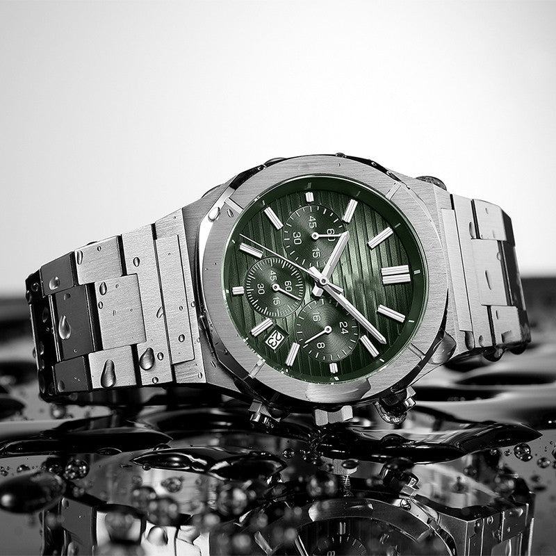 Orologio da uomo cronografo multifunzionale