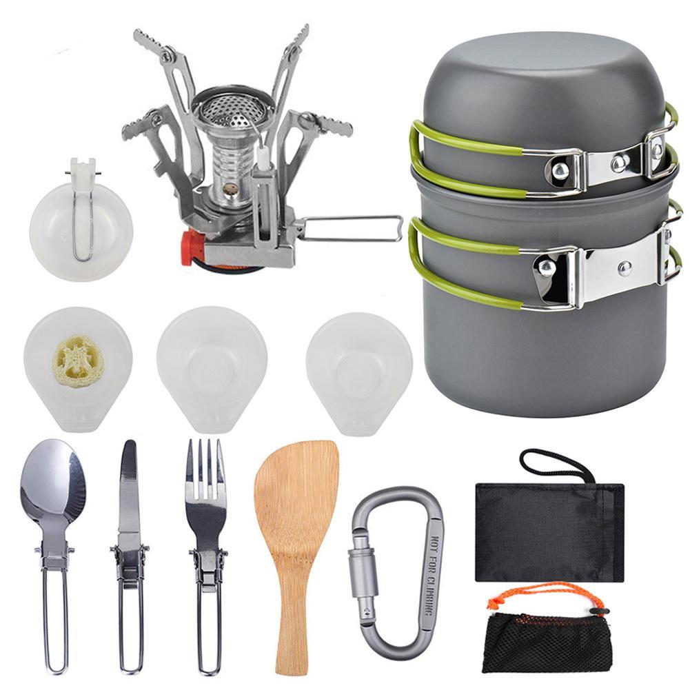 Cookware Kit Outdoor Camping Set Aluminum Equipment