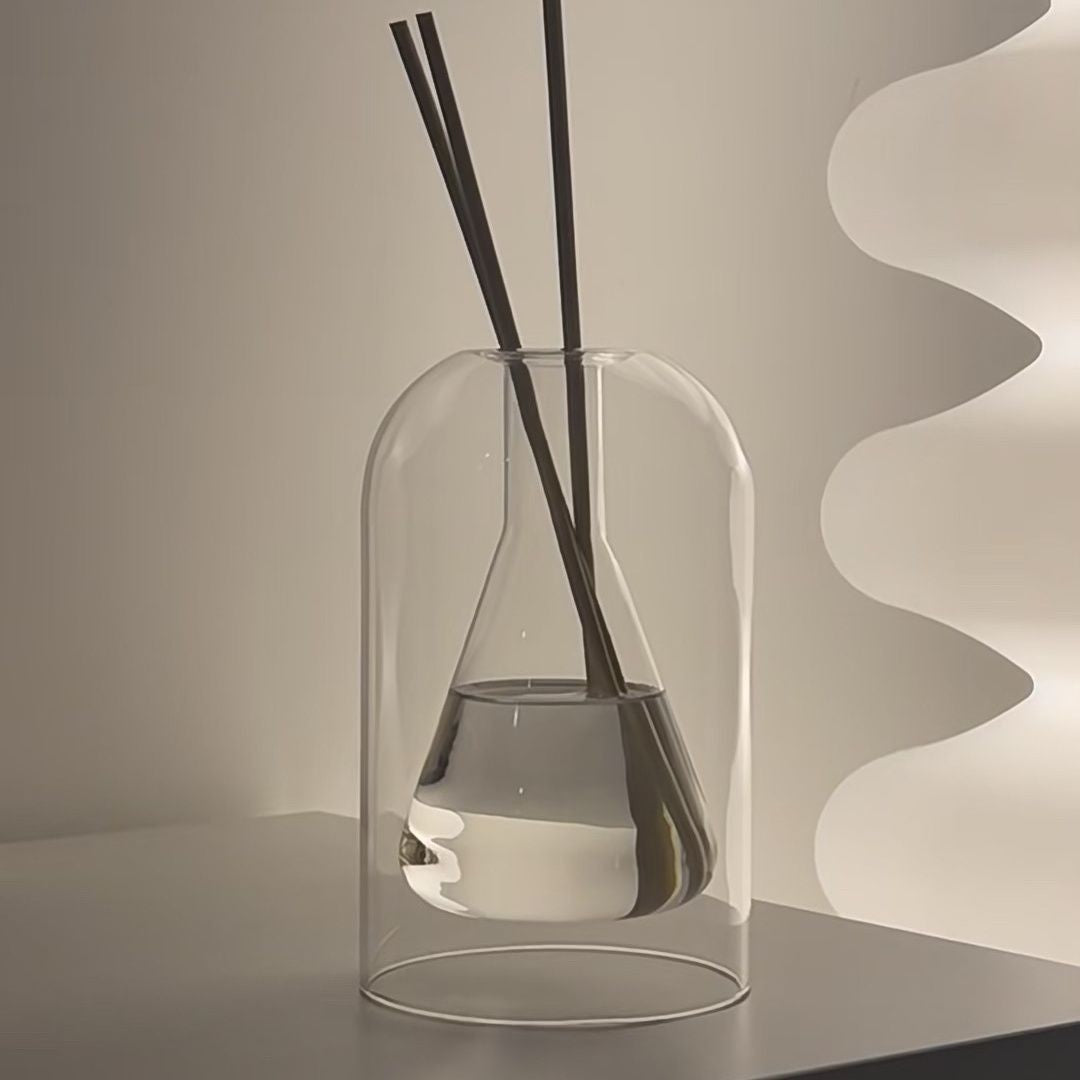 Vase Stilvolles Design Hochwertiges Glas