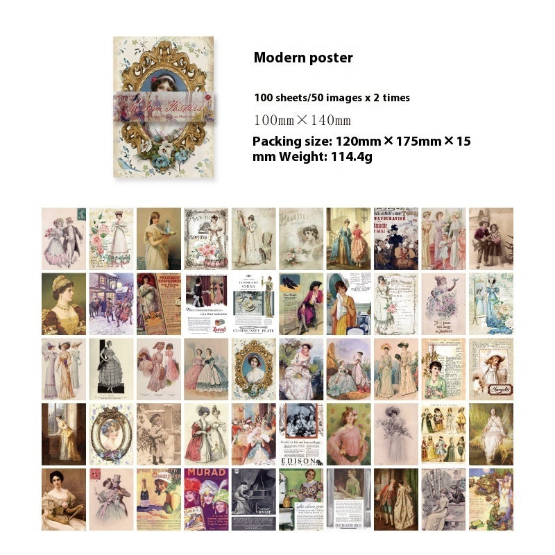 Materiale cartaceo Retro Sfondo artistico per qualsiasi quaderno