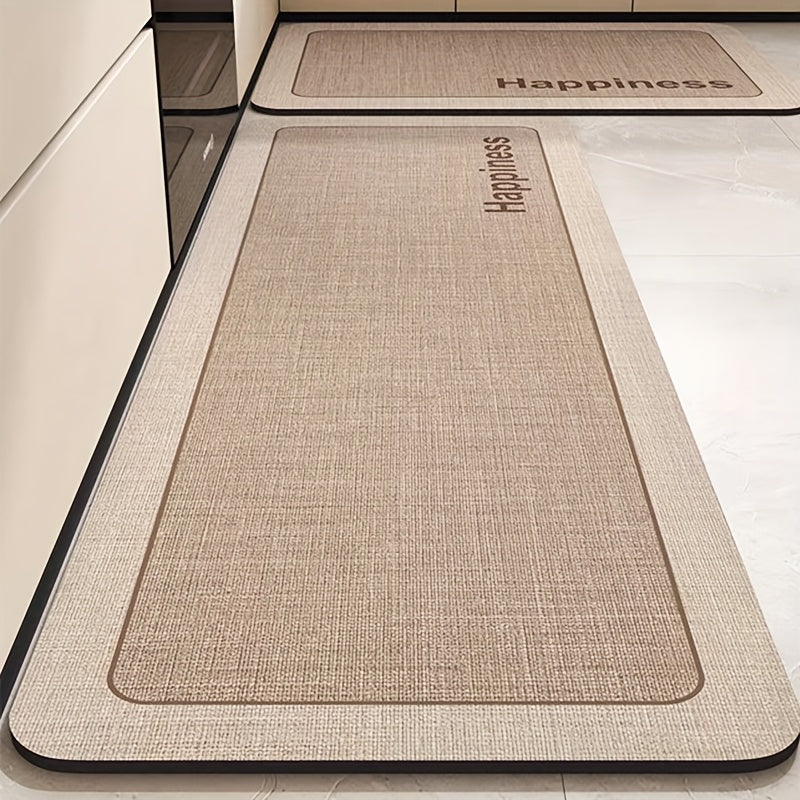 Vintage Style Earth Mat - Ultra Absorbent, Non-Slip Safety Mat for Bathroom, Kitchen, Prevents Slipping.