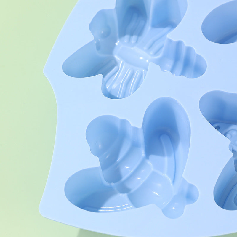 Silikon Kuchen Form Poröse Insekt Schmetterling Ostern Schokolade Form DIY Backform