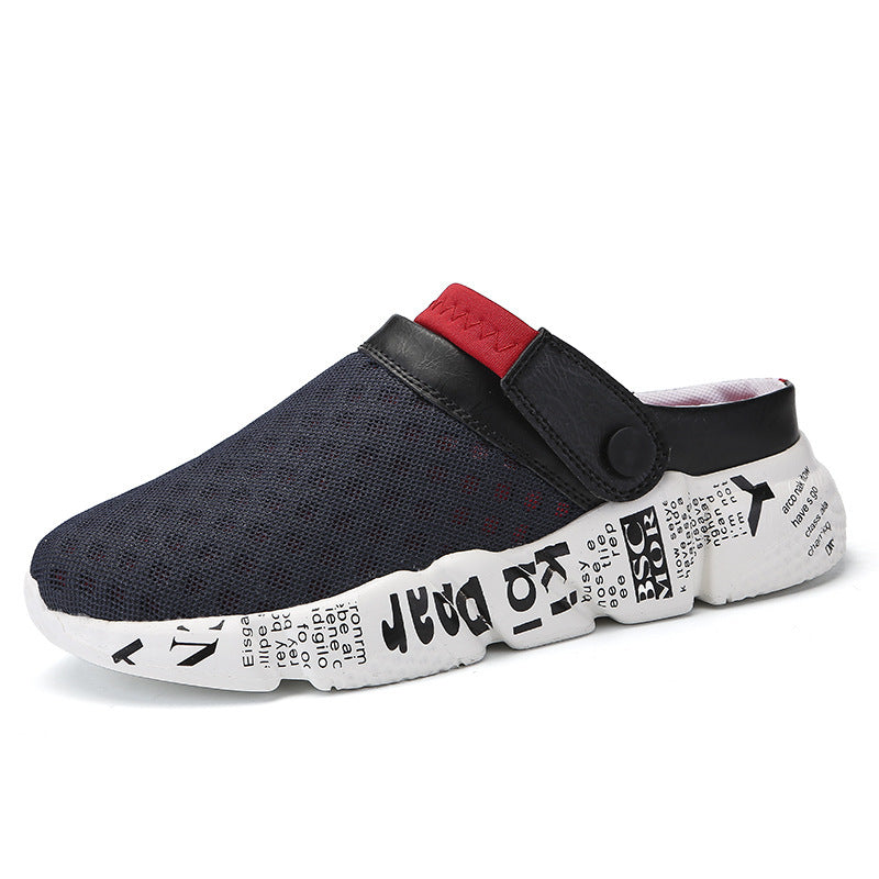 Shoes Men's Half Slippers Flip-flops Hole Shoes Summer Beach