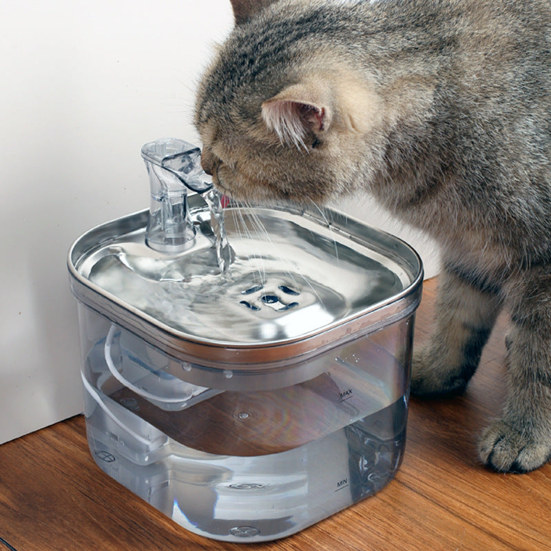 Haustier Katze Hund Edelstahl Automatische Zirkulation Wasser Dispenser Intelligente Brunnen Haustiere Zubehör