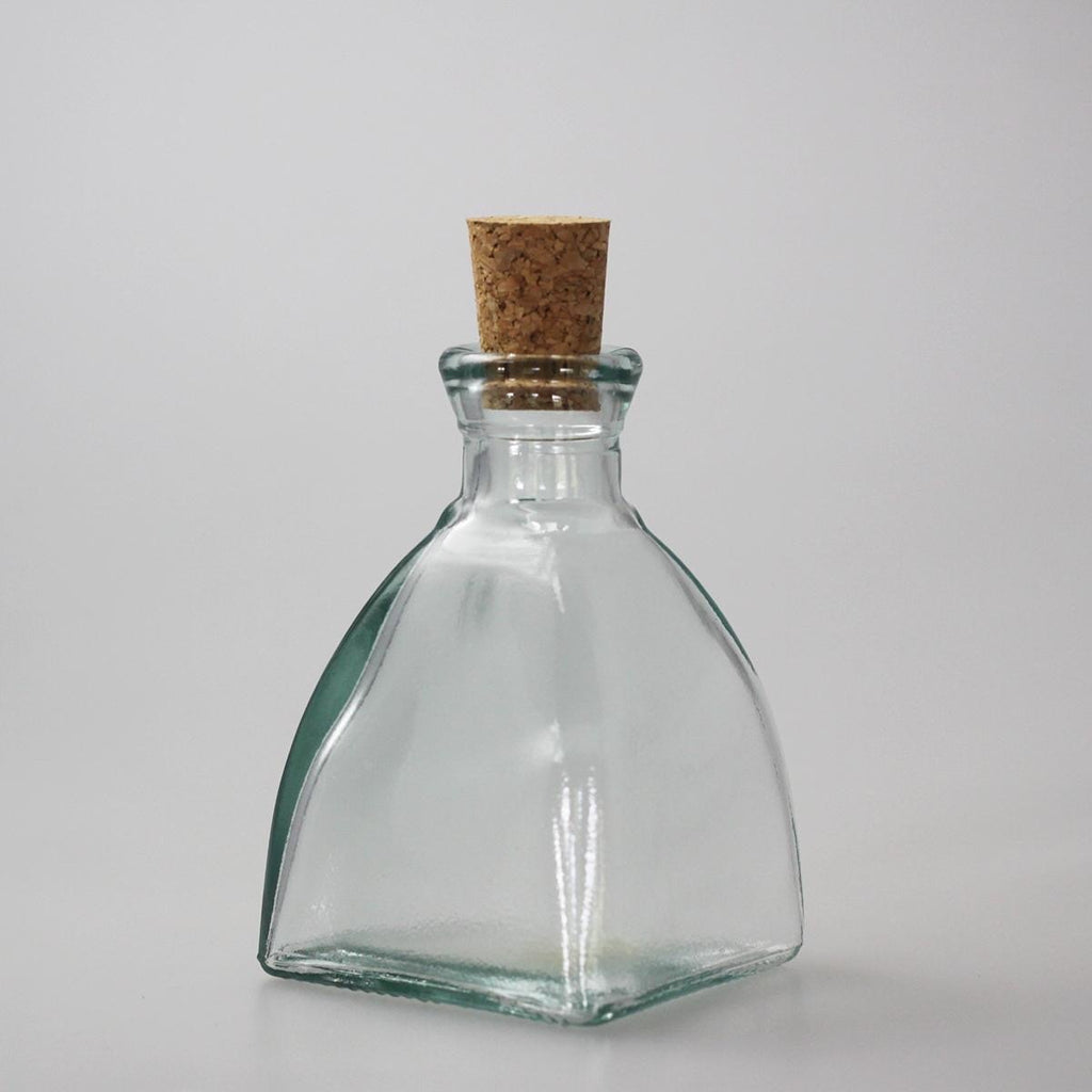 Barattolo di vetro e sughero fatto a mano, qualità unica.