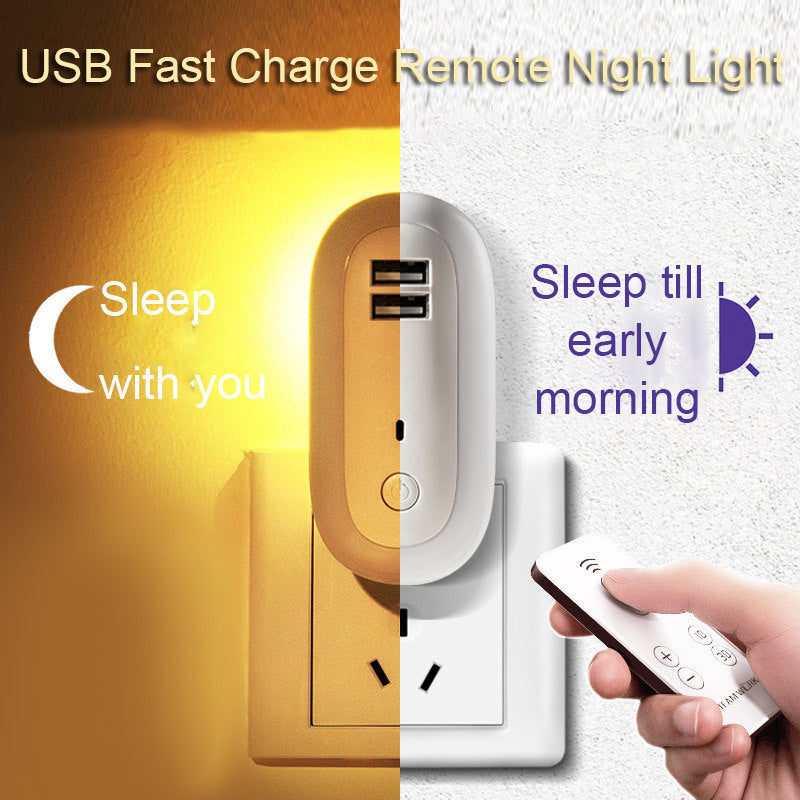 Wall Lamp USB Remote Control Timing Dimming Night Light