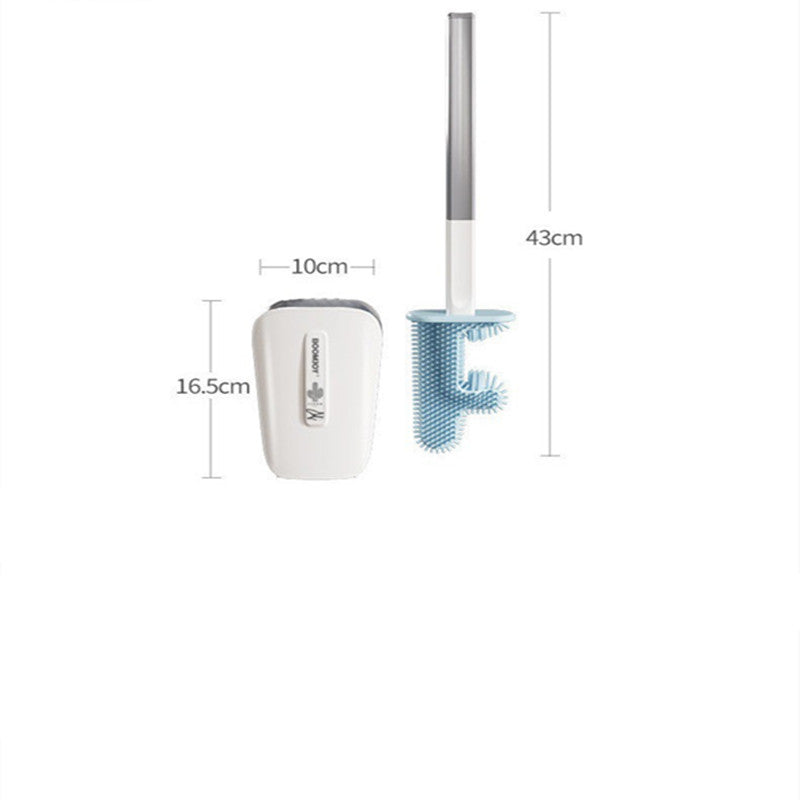 Cepillo de baño con cubo para montar en la pared