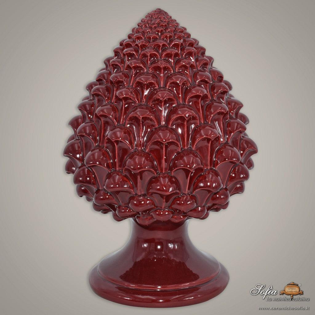 Pigna semilavorata altezza 15/35 Bordeaux integrale