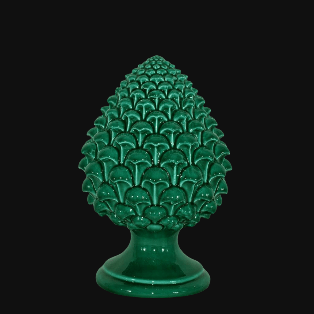 Pigna semilavorata altezza 15/35 Verde smeraldo