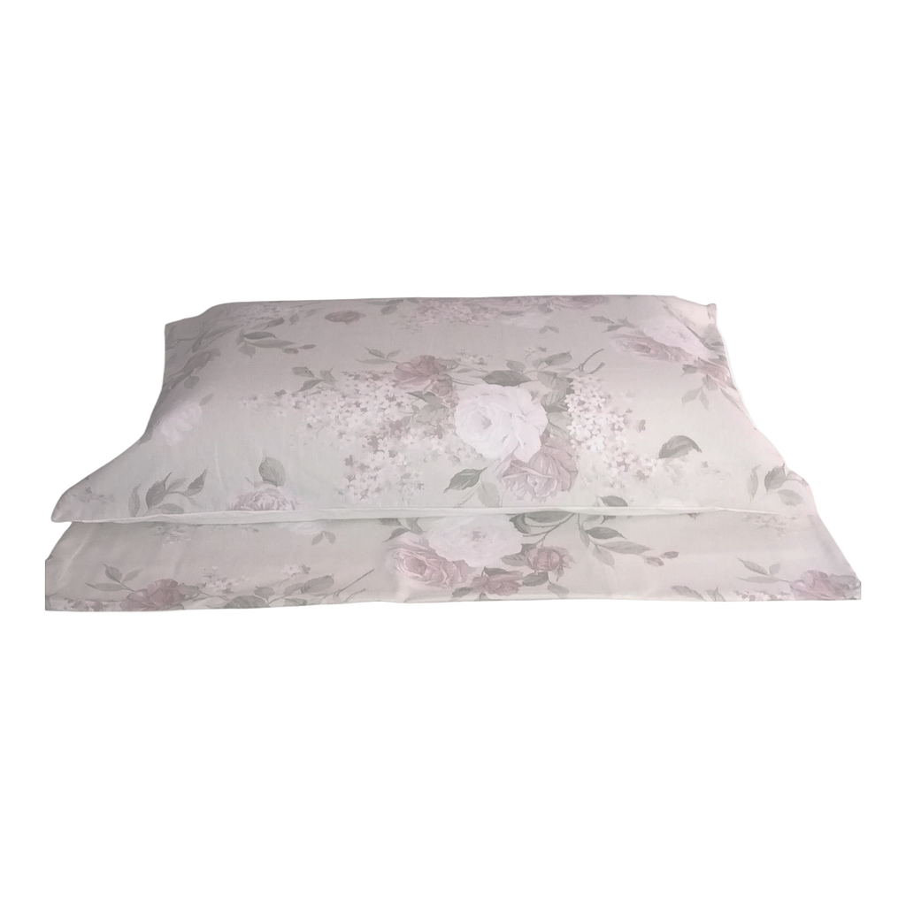 Completo Letto Matrimoniale Fantasia Cotone - Federe Volants LIBERTY 