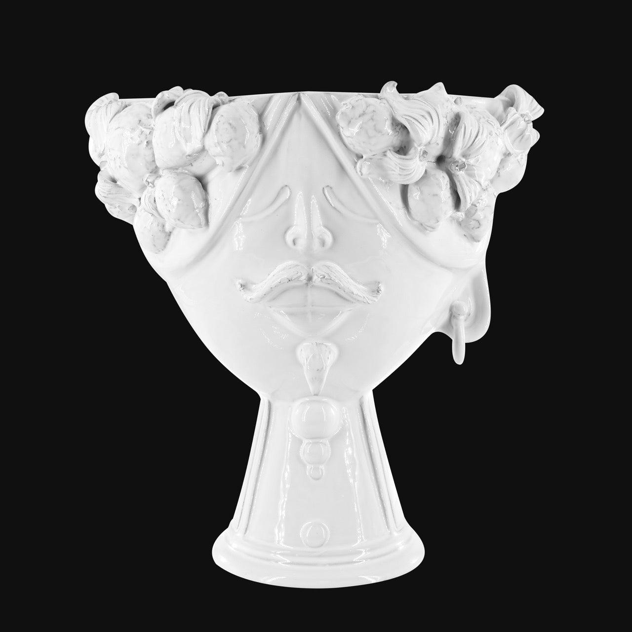 Testa di Moro con limoni "Zahira" uomo | Linea Bianca 30 cm