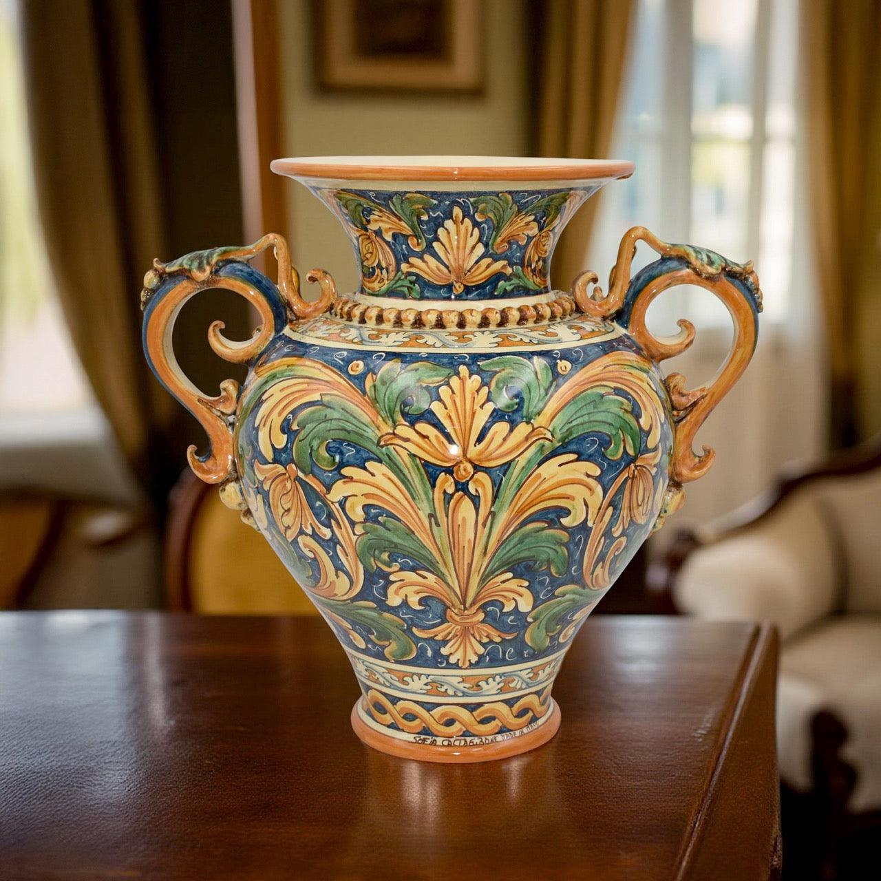 Vaso Anfora H 40 Ornato Calatino - Ceramiche di Caltagirone Sofia